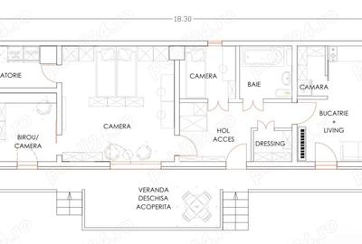 Casă cu Teren 350 Mp în Central - 2