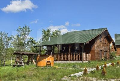 Cabana lemn cu 4 dormitoare, 120mp, teren intravilan de 1250mp - 2