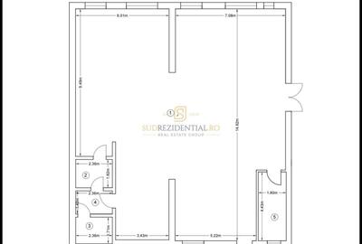Spațiu comercial, de 195 mp, în Central
