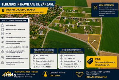 Teren de 605 mp, în Vulcan