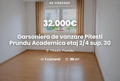 Garsonieră semidecomandată în Prundu