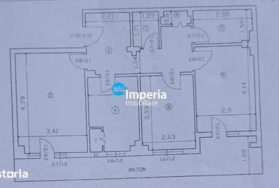 Apartament cu 3 camere decomandat în Podul de Fier