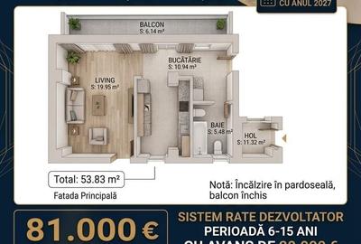 Garsonieră în Miroslava - 1