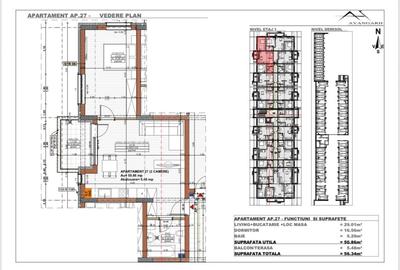Apartament cu 2 camere în Florești