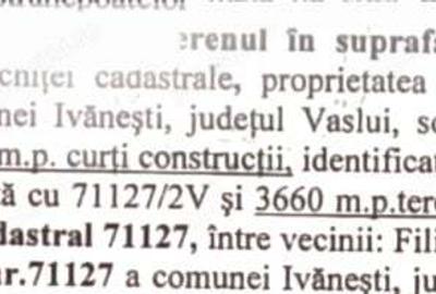 Teren de 4800 mp, în Ivănești - 2