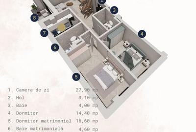 Apartament cu 3 camere decomandat în Tomis Plus - 2