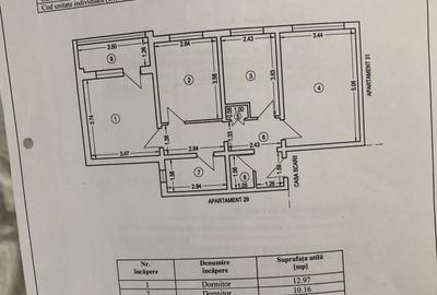 Apartament cu 3 camere decomandat în Central - 1
