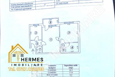 Apartament cu 2 camere semidecomandat în Țiglina 1 - 1