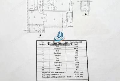 Apartament cu 3 camere semidecomandat în Central - 1