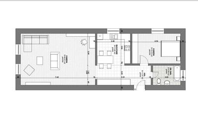Apartament cu 3 camere semidecomandat, mobilat în Central - 24