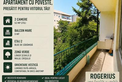 Apartament cu 2 camere semidecomandat în Rogerius - 2