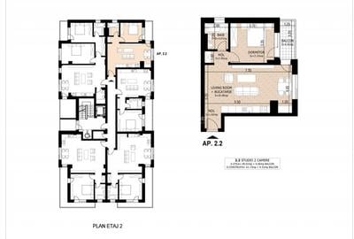 Apartament cu 2 camere semidecomandat în Titan
