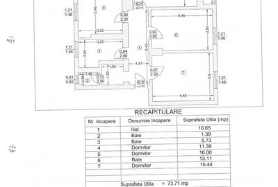 Apartament cu 3 camere decomandat în Ștefănești