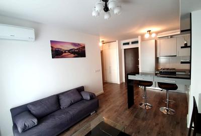 Apartament cu 2 camere semidecomandat, mobilat în Pipera