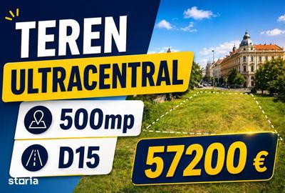 Teren de 490 mp, în Ultracentral