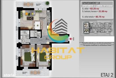 Apartament cu 3 camere semidecomandat în Titan - 2