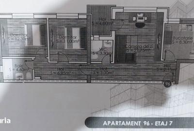 Apartament cu 3 camere decomandat, mobilat în Militari