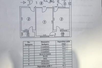 Apartament cu 3 camere in zona Micro 38 - 8