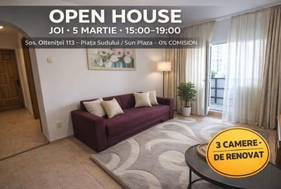 Apartament cu 3 camere semidecomandat, mobilat în Olteniței - 1