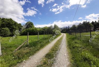 Teren pe Valea Avrigului cu curent si priveliste spre munti