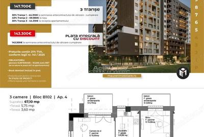 Garsoniere, Apartamente 2- 2,5- 3 camere, - Avantgarden 3 - 6