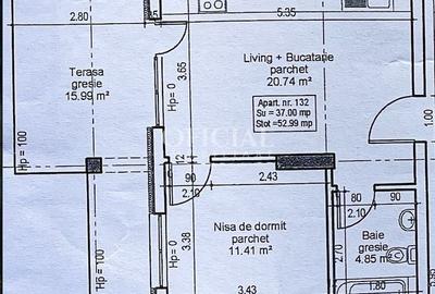 Apartament cu 2 camere semidecomandat în Florești - 8