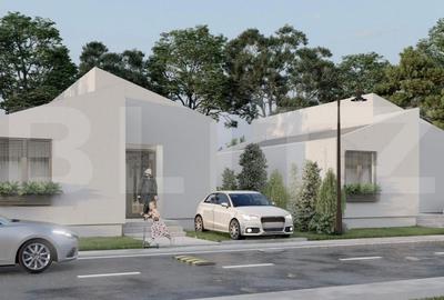 Casa pe parter cu un design deosebit, zona nordica / Simnicul de Jos