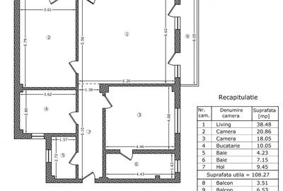 Apartament cu 3 camere decomandat, mobilat în Aviației - 7
