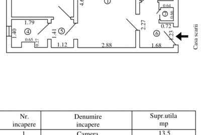 Apartament cu 2 camere semidecomandat în Central - 1