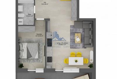 Apartament cu 2 camere decomandat în Șelimbăr - 1