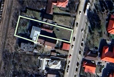 Teren: central DN1A – 1,251 mp intravilan + casă | P+2 | fără sarcini - 1