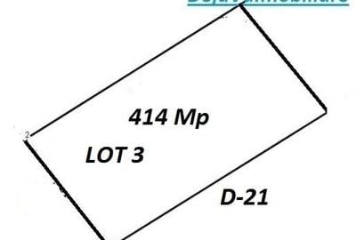 Teren Construcții intravilan de 414 mp, în Sisești