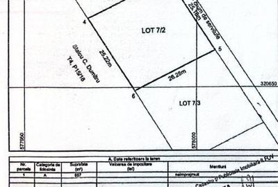 Teren de 657.25 mp, în Central