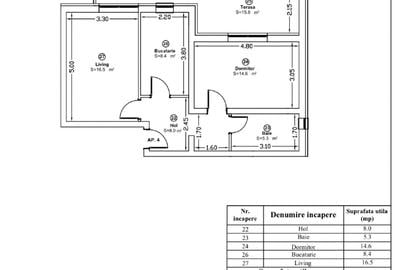 Apartament cu 2 camere decomandat, mobilat în Giroc - 6