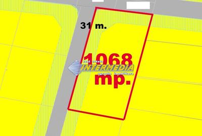 Teren Construcții intravilan de 1068 mp, în Cetate