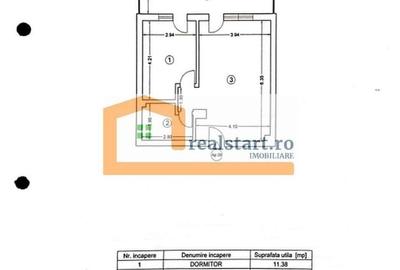 Apartament cu 2 camere semidecomandat în Central