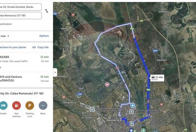 Teren de vanzare in Bogdan Voda, Bacau - 7.502 mp cu deschidere la E85 - 5