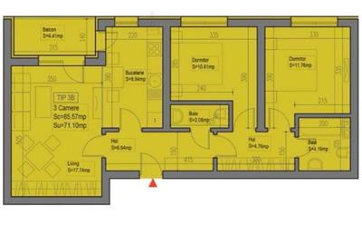 Apartament cu 3 camere decomandat, mobilat în Lujerului - 20