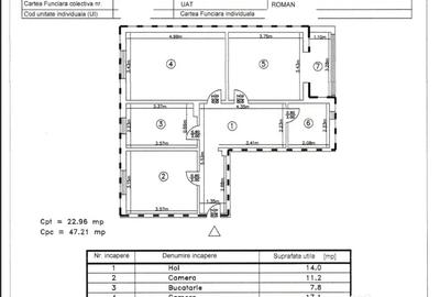 Apartament cu 3 camere decomandat în Central - 1