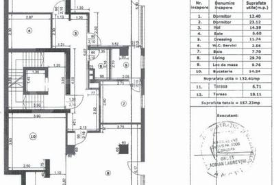 Apartament generos cu 3 camere, 3 bai | 180mpc - 14