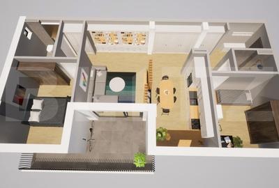 Apartament de vanzare, cu 3 camere, 74 mp, bloc nou, zona Carpati 2
