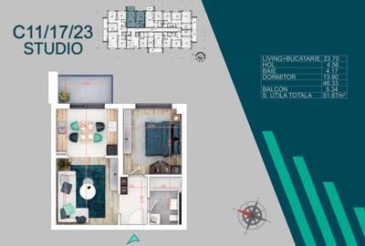 PRET PROMO PANA LA 31.05 STUDIO 2 CAM 52 MP LA 10 MIN METROU BLOC 2025 - 8