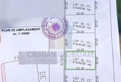 Teren 640 mp, deschidere 20 m, Cartier Rezidential - 1