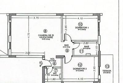 Apartament cu 3 camere decomandat în Semicentral - 1