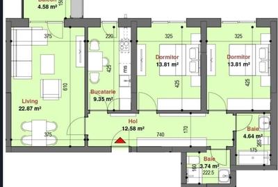Apartament 3 camere de vânzare Lujerului- Exigent Plaza - 1