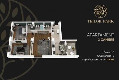 Apartament 3 camere│Teilor│Parcul Circului│ 0% COMISION │ DIRECT PROPRIETAR - 9