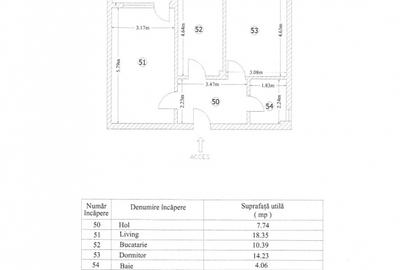 Apartament cu 2 camere decomandat, mobilat în Chiajna