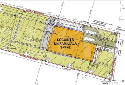 Teren cu autorizatie construire casa unifamiliala , 1000 mp, zona Faget !