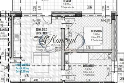 Apartament cu 3 camere semidecomandat în Baciu - 1