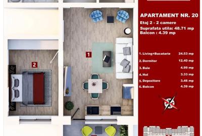 Garsonieră semidecomandată în Sânpetru - 1